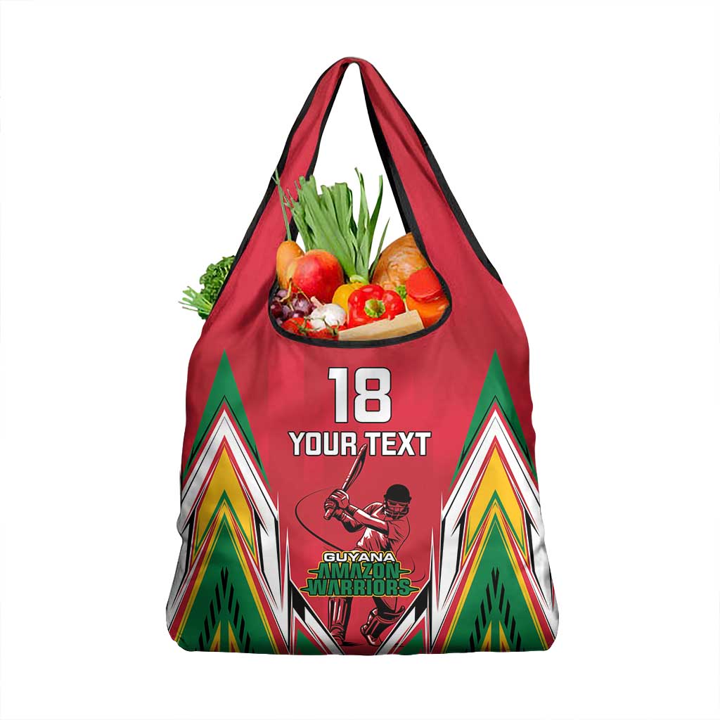 Guyana Cricket Amazon Warriors Custom Grocery Bag Go Champion - African Pride