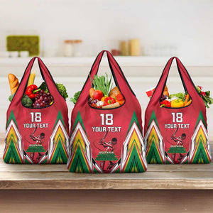 Guyana Cricket Amazon Warriors Custom Grocery Bag Go Champion - African Pride