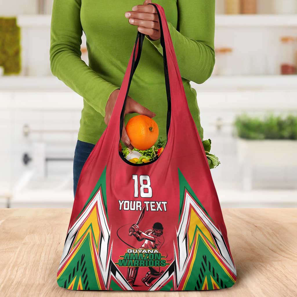 Guyana Cricket Amazon Warriors Custom Grocery Bag Go Champion - African Pride