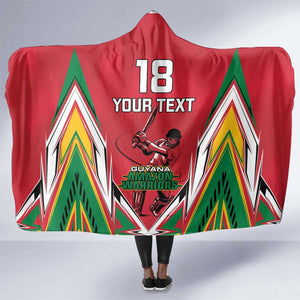 Guyana Cricket Amazon Warriors Custom Hooded Blanket Go Champion - African Pride