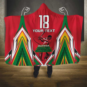 Guyana Cricket Amazon Warriors Custom Hooded Blanket Go Champion - African Pride