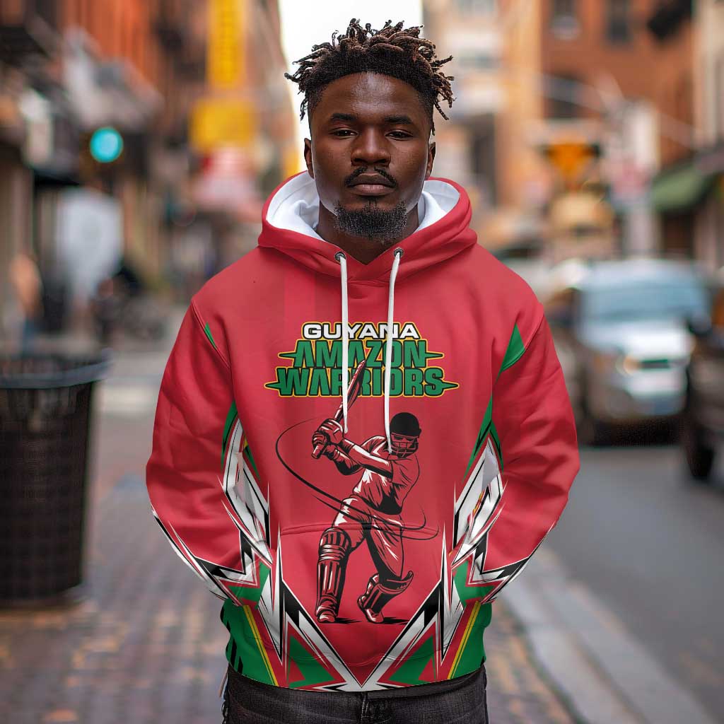 Guyana Cricket Amazon Warriors Custom Hoodie Go Champion - African Pride