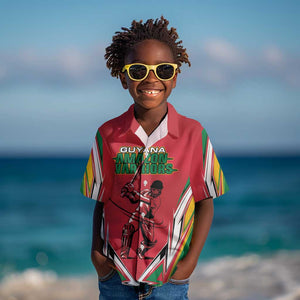 Guyana Cricket Amazon Warriors Custom Kid Hawaiian Shirt Go Champion - African Pride