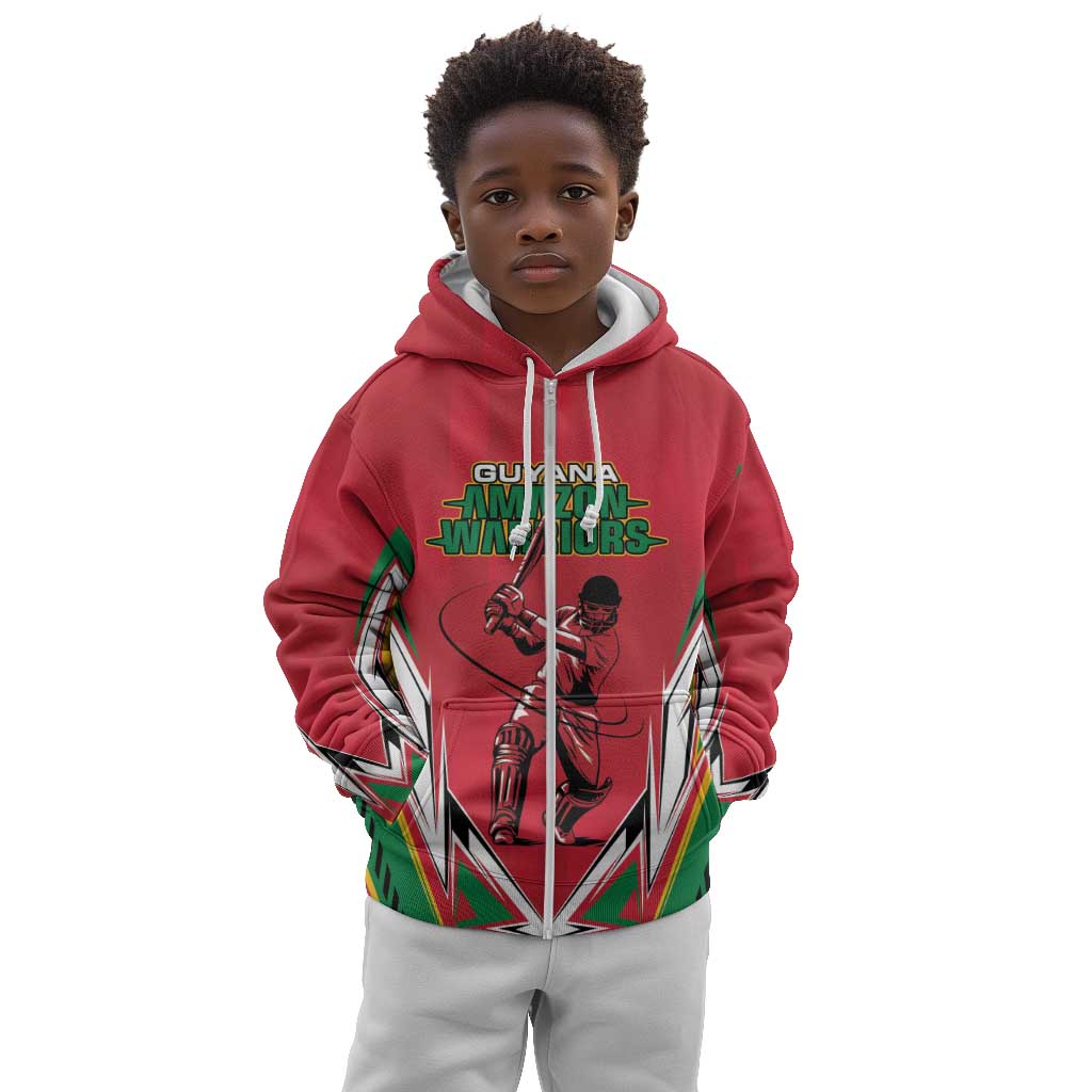 Guyana Cricket Amazon Warriors Custom Kid Hoodie Go Champion - African Pride