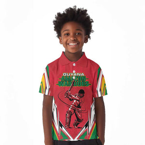 Guyana Cricket Amazon Warriors Custom Kid Polo Shirt Go Champion - African Pride