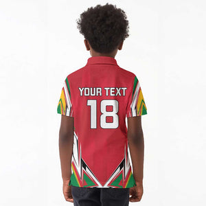 Guyana Cricket Amazon Warriors Custom Kid Polo Shirt Go Champion - African Pride