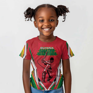 Guyana Cricket Amazon Warriors Custom Kid T shirt Go Champion - African Pride
