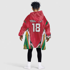 Guyana Cricket Amazon Warriors Custom Kid Wearable Blanket Hoodie Go Champion - African Pride
