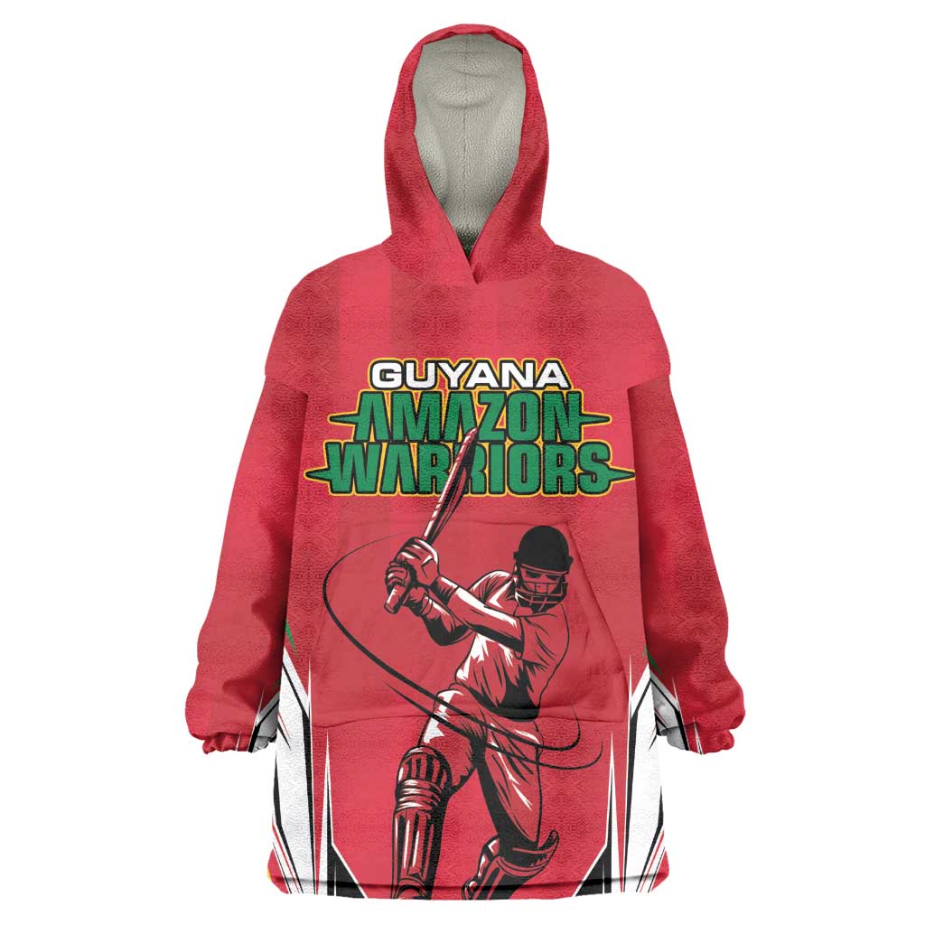 Guyana Cricket Amazon Warriors Custom Kid Wearable Blanket Hoodie Go Champion - African Pride