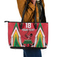 Guyana Cricket Amazon Warriors Custom Leather Tote Bag Go Champion - African Pride