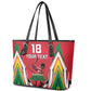 Guyana Cricket Amazon Warriors Custom Leather Tote Bag Go Champion - African Pride
