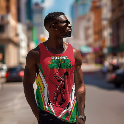 Guyana Cricket Amazon Warriors Custom Men Tank Top Go Champion - African Pride
