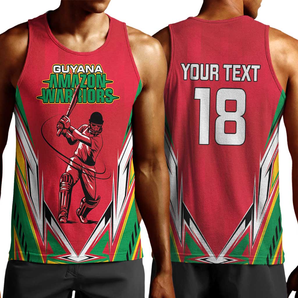 Guyana Cricket Amazon Warriors Custom Men Tank Top Go Champion - African Pride