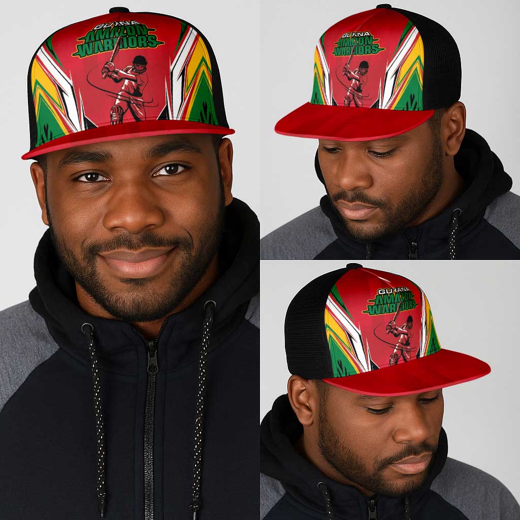 Guyana Cricket Amazon Warriors Mesh Trucker Cap Go Champion - African Pride