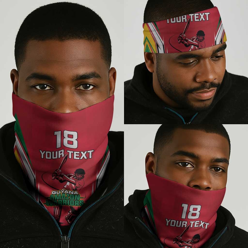 Guyana Cricket Amazon Warriors Custom Neck Gaiter Go Champion - African Pride