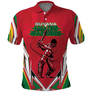 Guyana Cricket Amazon Warriors Custom Polo Shirt Go Champion - African Pride