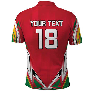 Guyana Cricket Amazon Warriors Custom Polo Shirt Go Champion - African Pride