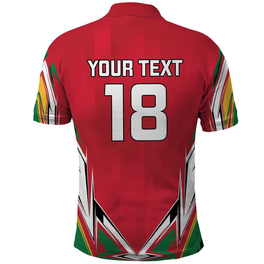 Guyana Cricket Amazon Warriors Custom Polo Shirt Go Champion - African Pride