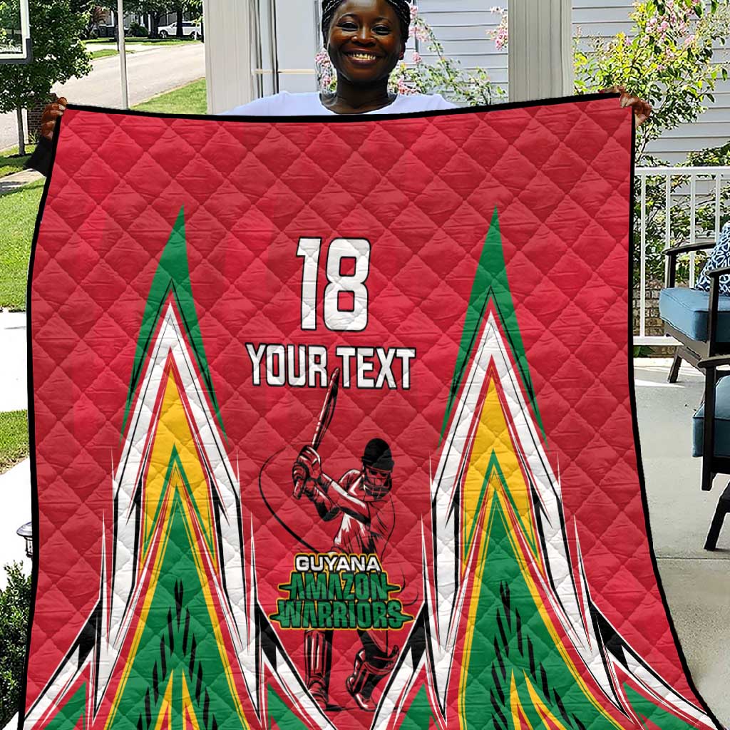 Guyana Cricket Amazon Warriors Custom Quilt Go Champion - African Pride