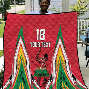 Guyana Cricket Amazon Warriors Custom Quilt Go Champion - African Pride