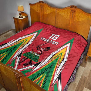 Guyana Cricket Amazon Warriors Custom Quilt Go Champion - African Pride