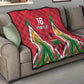 Guyana Cricket Amazon Warriors Custom Quilt Go Champion - African Pride