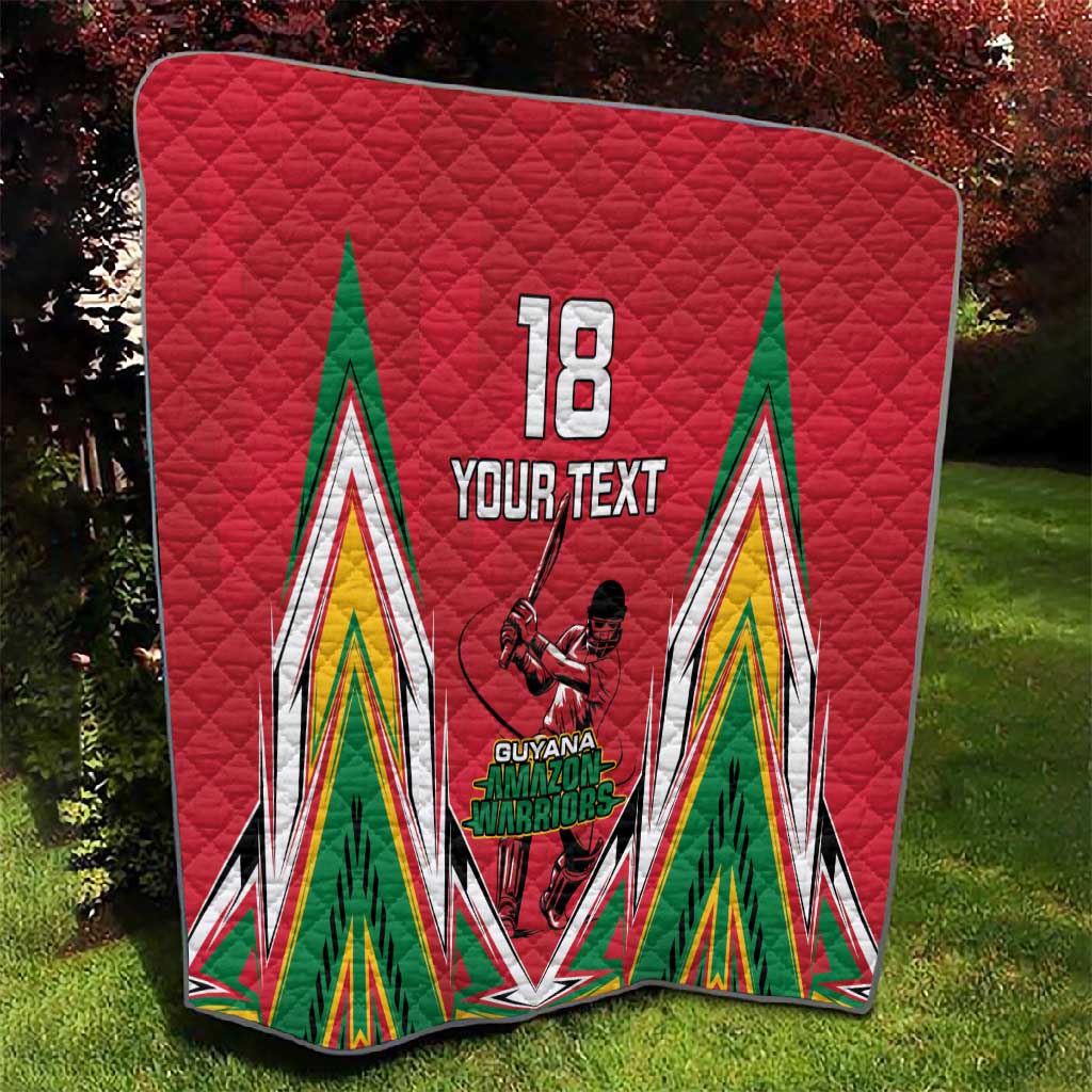 Guyana Cricket Amazon Warriors Custom Quilt Go Champion - African Pride