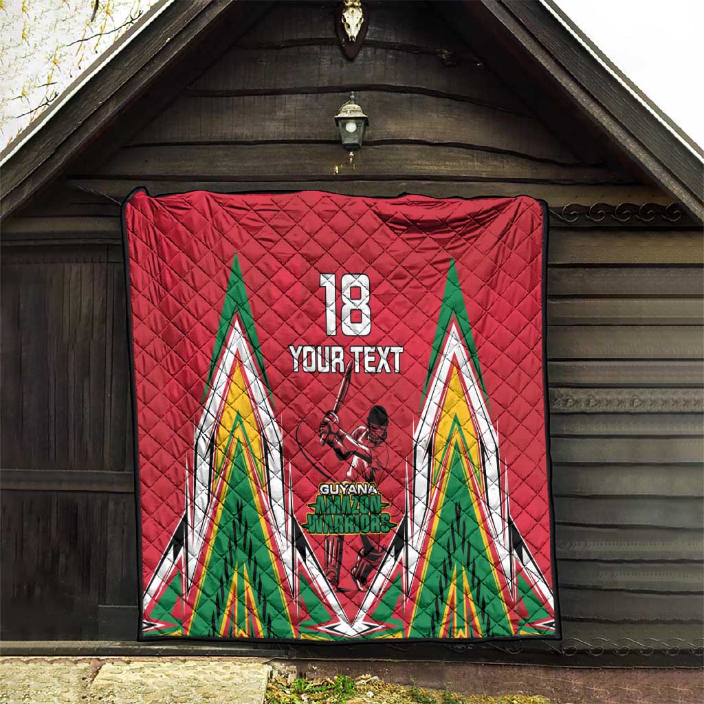 Guyana Cricket Amazon Warriors Custom Quilt Go Champion - African Pride
