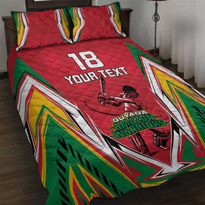 Guyana Cricket Amazon Warriors Custom Quilt Bed Set Go Champion - African Pride