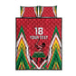 Guyana Cricket Amazon Warriors Custom Quilt Bed Set Go Champion - African Pride