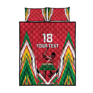 Guyana Cricket Amazon Warriors Custom Quilt Bed Set Go Champion - African Pride