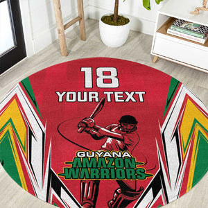 Guyana Cricket Amazon Warriors Custom Round Carpet Go Champion - African Pride