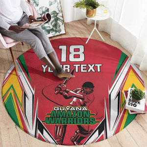 Guyana Cricket Amazon Warriors Custom Round Carpet Go Champion - African Pride