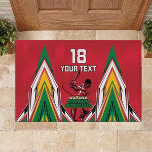 Guyana Cricket Amazon Warriors Custom Rubber Doormat Go Champion - African Pride