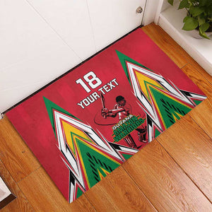 Guyana Cricket Amazon Warriors Custom Rubber Doormat Go Champion - African Pride