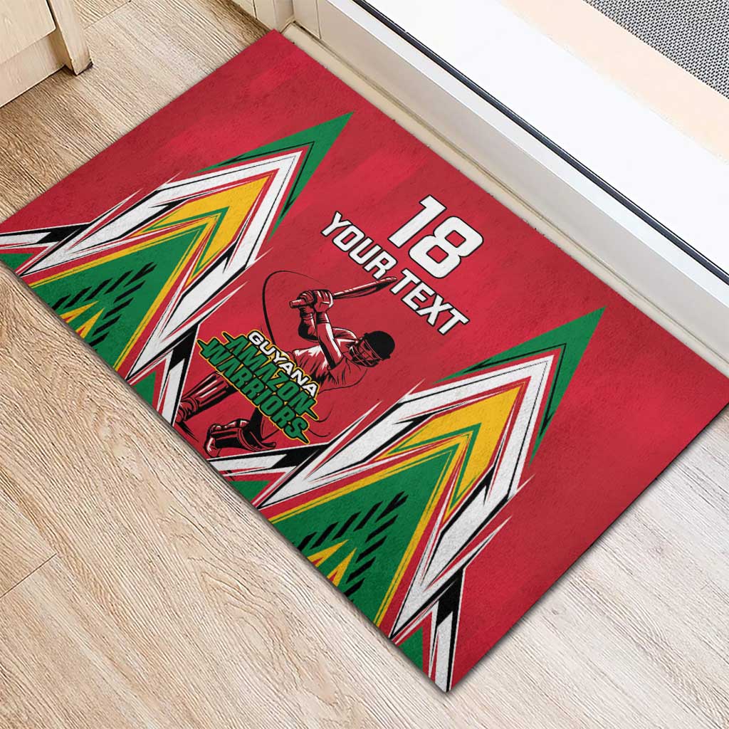 Guyana Cricket Amazon Warriors Custom Rubber Doormat Go Champion - African Pride