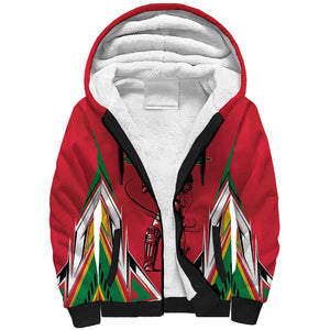 Guyana Cricket Amazon Warriors Custom Sherpa Hoodie Go Champion - African Pride