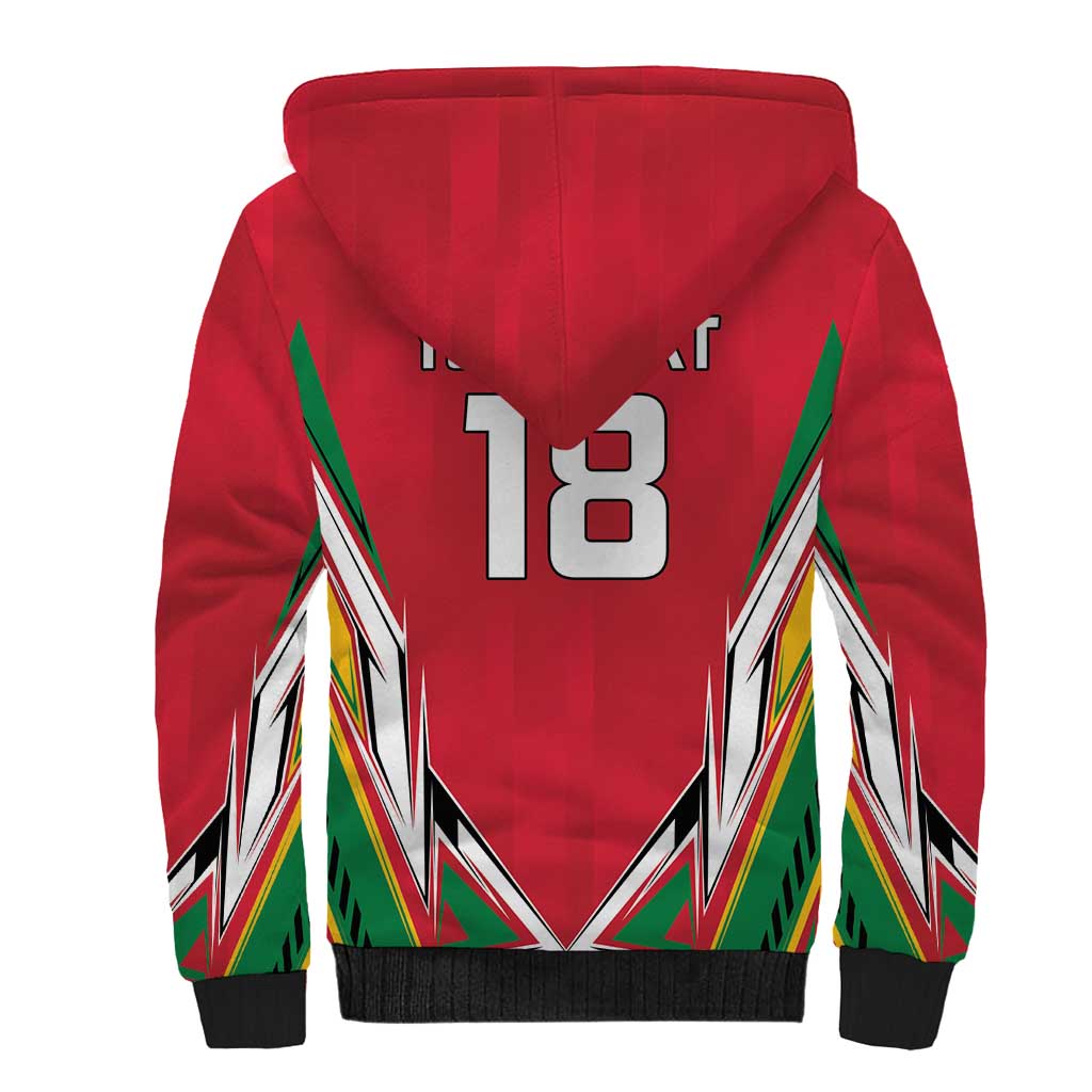 Guyana Cricket Amazon Warriors Custom Sherpa Hoodie Go Champion - African Pride