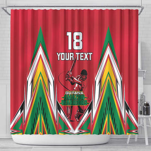 Guyana Cricket Amazon Warriors Custom Shower Curtain Go Champion - African Pride