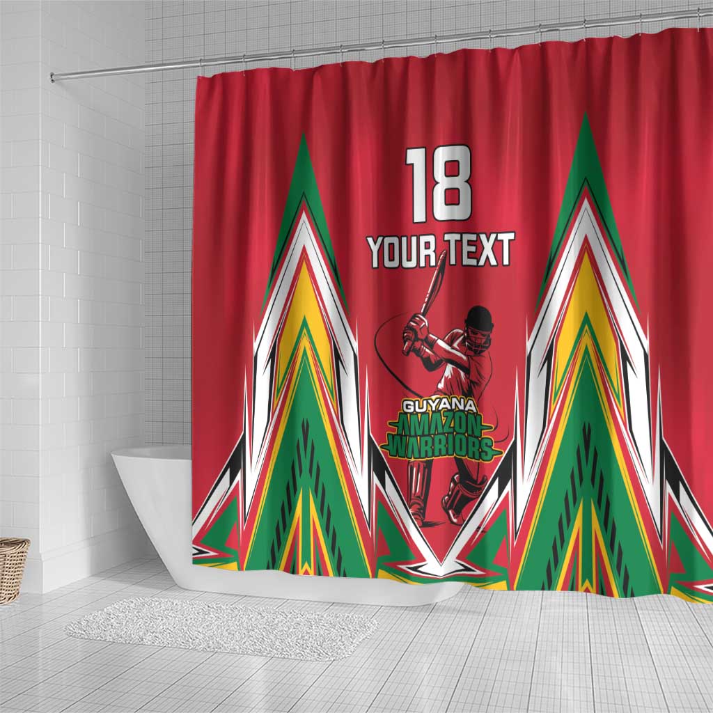 Guyana Cricket Amazon Warriors Custom Shower Curtain Go Champion - African Pride