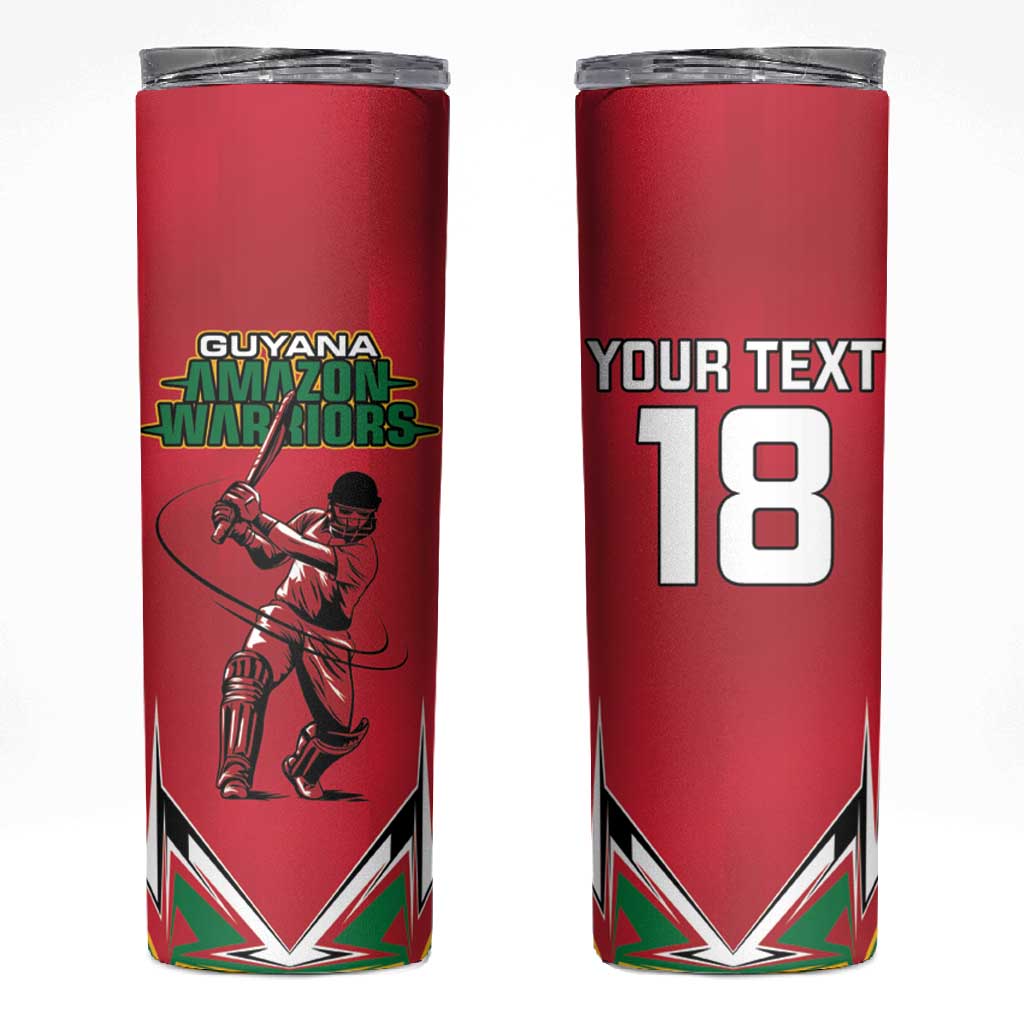 Guyana Cricket Amazon Warriors Custom Skinny Tumbler Go Champion - African Pride