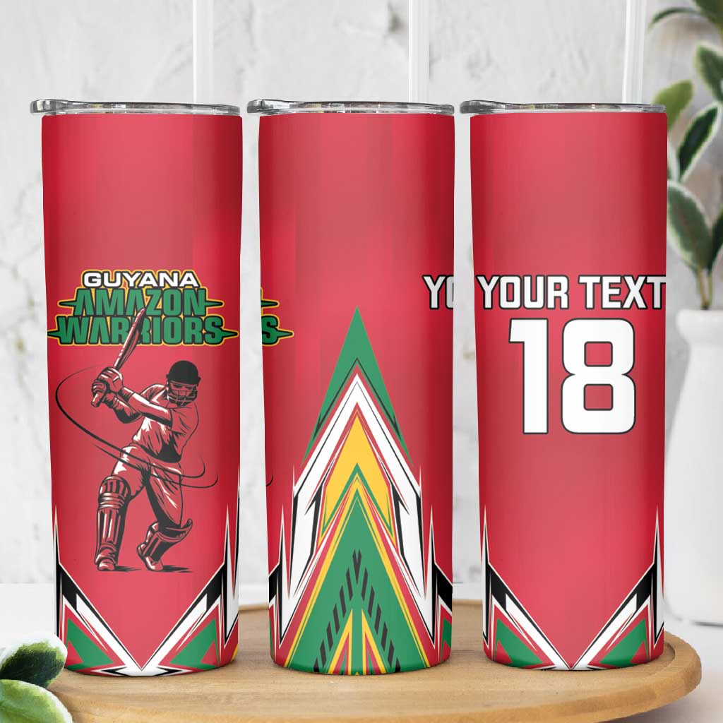 Guyana Cricket Amazon Warriors Custom Skinny Tumbler Go Champion - African Pride