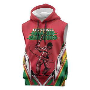 Guyana Cricket Amazon Warriors Custom Sleeveless Hoodie Go Champion - African Pride