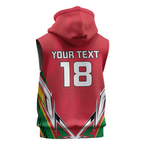 Guyana Cricket Amazon Warriors Custom Sleeveless Hoodie Go Champion - African Pride