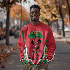 Guyana Cricket Amazon Warriors Custom Sweatshirt Go Champion - African Pride