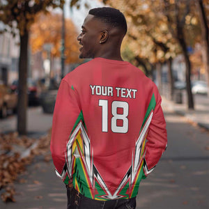 Guyana Cricket Amazon Warriors Custom Sweatshirt Go Champion - African Pride