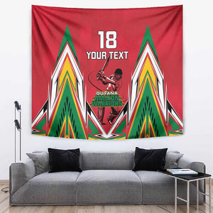 Guyana Cricket Amazon Warriors Custom Tapestry Go Champion - African Pride