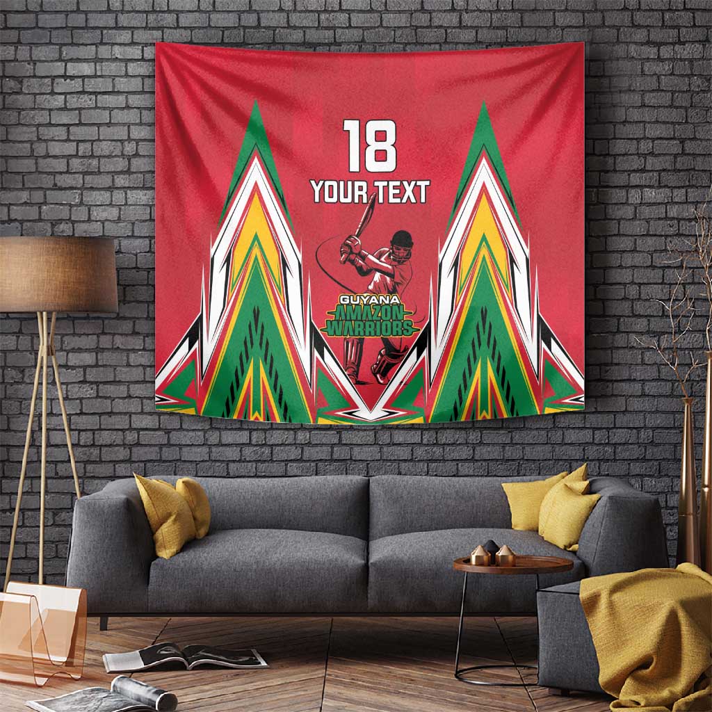 Guyana Cricket Amazon Warriors Custom Tapestry Go Champion - African Pride