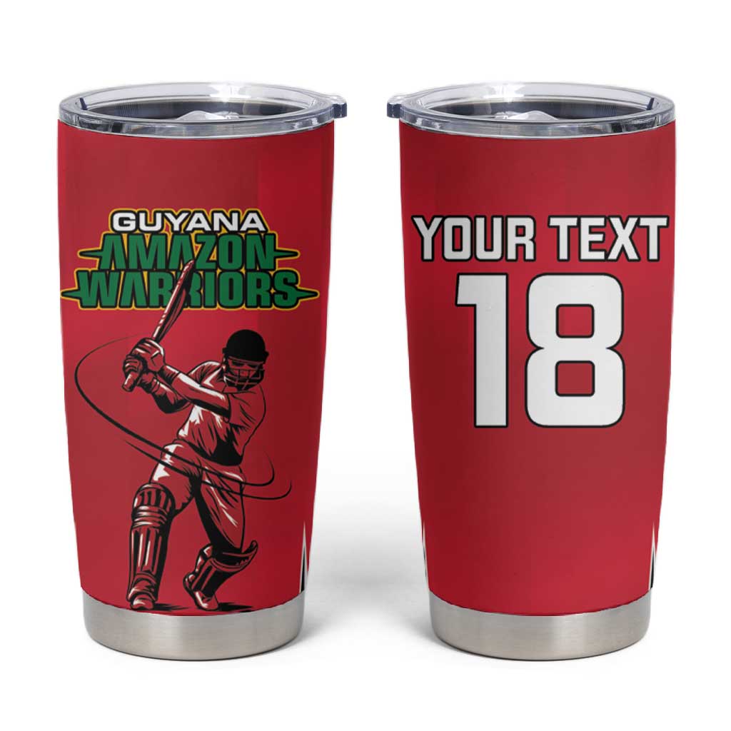 Guyana Cricket Amazon Warriors Custom Tumbler Cup Go Champion - African Pride