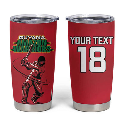 Guyana Cricket Amazon Warriors Custom Tumbler Cup Go Champion - African Pride